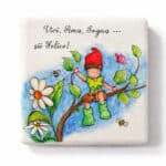 Mattonella 5X5 con magnete “Flowers & Friends” - immagine 4