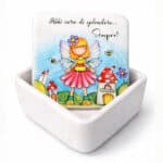 Scatolina in ceramica 8×8 “Flowers & Friends” - immagine 12