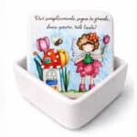 Scatolina in ceramica 8×8 “Flowers & Friends” - immagine 10