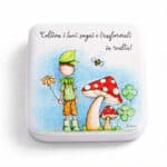 Scatolina in ceramica 8×8 “Flowers & Friends” - immagine 5