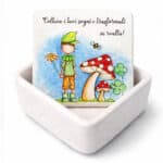 Scatolina in ceramica 8×8 “Flowers & Friends” - immagine 4