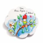 Fiore legno con magnete 6X6 “Flowers & Friends” - immagine 4