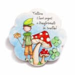 Fiore legno con magnete 6X6 “Flowers & Friends”