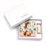 Mattonelle 10x10 con scatola e confetti “Piccole opere” - immagine 2
